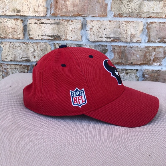 NFL Onfield Rebook Houston Texans Red Blue White Adjustable Back Strap Hat Cap - Picture 3 of 13